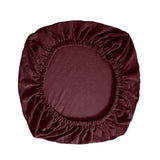 Maxbell Chair Seat Cover Dining Room Chair Seat Slipcover Removable Washable Dark Red