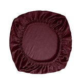 Maxbell Chair Seat Cover Dining Room Chair Seat Slipcover Removable Washable Dark Red