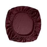 Maxbell Chair Seat Cover Dining Room Chair Seat Slipcover Removable Washable Dark Red