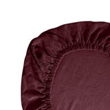 Maxbell Chair Seat Cover Dining Room Chair Seat Slipcover Removable Washable Dark Red