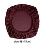 Maxbell Chair Seat Cover Dining Room Chair Seat Slipcover Removable Washable Dark Red