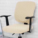 Maxbell Chair Seat Cover Dining Room Chair Seat Slipcover Removable Washable Beige