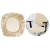 Maxbell Chair Seat Cover Dining Room Chair Seat Slipcover Removable Washable Beige
