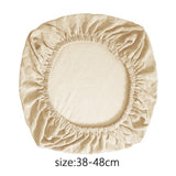 Maxbell Chair Seat Cover Dining Room Chair Seat Slipcover Removable Washable Beige