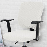 Maxbell Chair Seat Cover Dining Room Chair Seat Slipcover Removable Washable White