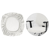 Maxbell Chair Seat Cover Dining Room Chair Seat Slipcover Removable Washable White