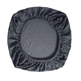 Maxbell Chair Seat Cover Dining Room Chair Seat Slipcover Removable Washable Dark Gray