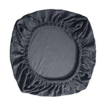 Maxbell Chair Seat Cover Dining Room Chair Seat Slipcover Removable Washable Dark Gray