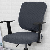 Maxbell Chair Seat Cover Dining Room Chair Seat Slipcover Removable Washable Dark Gray