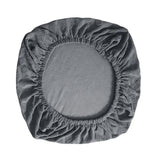 Maxbell Chair Seat Cover Dining Room Chair Seat Slipcover Removable Washable Gray