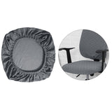 Maxbell Chair Seat Cover Dining Room Chair Seat Slipcover Removable Washable Gray