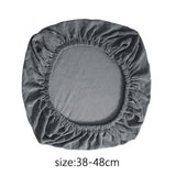 Maxbell Chair Seat Cover Dining Room Chair Seat Slipcover Removable Washable Gray