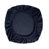 Maxbell Chair Seat Cover Dining Room Chair Seat Slipcover Removable Washable Dark Blue