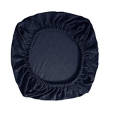 Maxbell Chair Seat Cover Dining Room Chair Seat Slipcover Removable Washable Dark Blue