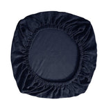 Maxbell Chair Seat Cover Dining Room Chair Seat Slipcover Removable Washable Dark Blue