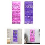 Maxbell Oxford Cloth Over The Door Hanging Shoe Organizer for Wall Bedroom Bunk Bed Pink