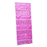 Maxbell Oxford Cloth Over The Door Hanging Shoe Organizer for Wall Bedroom Bunk Bed Pink