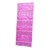 Maxbell Oxford Cloth Over The Door Hanging Shoe Organizer for Wall Bedroom Bunk Bed Pink