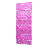 Maxbell Oxford Cloth Over The Door Hanging Shoe Organizer for Wall Bedroom Bunk Bed Pink