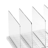 Maxbell Closet Shelf Dividers Partition for Kitchen, Office, Pantry Easily Install Clear 4 Grid