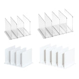 Maxbell Closet Shelf Dividers Partition for Kitchen, Office, Pantry Easily Install Clear 4 Grid