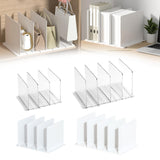 Maxbell Closet Shelf Dividers Partition for Kitchen, Office, Pantry Easily Install Clear 4 Grid