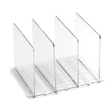 Maxbell Closet Shelf Dividers Partition for Kitchen, Office, Pantry Easily Install Clear 4 Grid