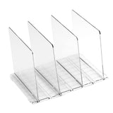 Maxbell Closet Shelf Dividers Partition for Kitchen, Office, Pantry Easily Install Clear 4 Grid