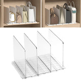 Maxbell Closet Shelf Dividers Partition for Kitchen, Office, Pantry Easily Install Clear 4 Grid