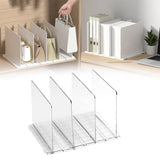 Maxbell Closet Shelf Dividers Partition for Kitchen, Office, Pantry Easily Install Clear 4 Grid