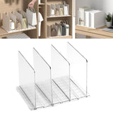 Maxbell Closet Shelf Dividers Partition for Kitchen, Office, Pantry Easily Install Clear 4 Grid