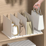 Maxbell Closet Shelf Dividers Partition for Kitchen, Office, Pantry Easily Install Clear 5 Grid