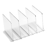 Maxbell Closet Shelf Dividers Partition for Kitchen, Office, Pantry Easily Install Clear 5 Grid