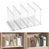 Maxbell Closet Shelf Dividers Partition for Kitchen, Office, Pantry Easily Install Clear 5 Grid