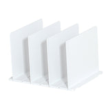 Maxbell Closet Shelf Dividers Partition for Kitchen, Office, Pantry Easily Install White 4 Grid