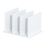 Maxbell Closet Shelf Dividers Partition for Kitchen, Office, Pantry Easily Install White 4 Grid