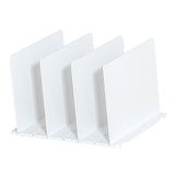Maxbell Closet Shelf Dividers Partition for Kitchen, Office, Pantry Easily Install White 4 Grid