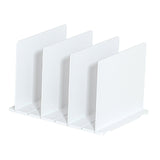 Maxbell Closet Shelf Dividers Partition for Kitchen, Office, Pantry Easily Install White 4 Grid