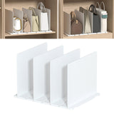 Maxbell Closet Shelf Dividers Partition for Kitchen, Office, Pantry Easily Install White 4 Grid