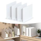 Maxbell Closet Shelf Dividers Partition for Kitchen, Office, Pantry Easily Install White 4 Grid