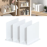 Maxbell Closet Shelf Dividers Partition for Kitchen, Office, Pantry Easily Install White 4 Grid