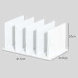 Maxbell Closet Shelf Dividers Partition for Kitchen, Office, Pantry Easily Install White 5 Grid