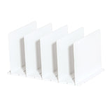 Maxbell Closet Shelf Dividers Partition for Kitchen, Office, Pantry Easily Install White 5 Grid
