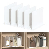 Maxbell Closet Shelf Dividers Partition for Kitchen, Office, Pantry Easily Install White 5 Grid