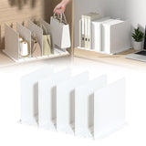 Maxbell Closet Shelf Dividers Partition for Kitchen, Office, Pantry Easily Install White 5 Grid