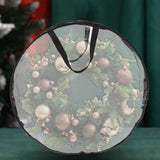 Maxbell Christmas Wreath Storage Bag Transparent Tear Resistant for Holiday Garland 24inch