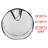 Maxbell Christmas Wreath Storage Bag Transparent Tear Resistant for Holiday Garland 36inch