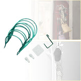 Maxbell 5x Hat Rack Multi Functional Pounch Free with Door Hook for Bedroom Wardrobe Green