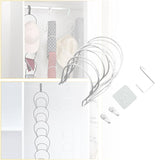 Maxbell 5x Hat Rack Multi Functional Pounch Free with Door Hook for Bedroom Wardrobe White