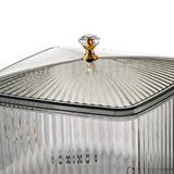 Maxbell European Style Fruit Serving Tray Cans Multi Use with Lid for Counter Party Gray